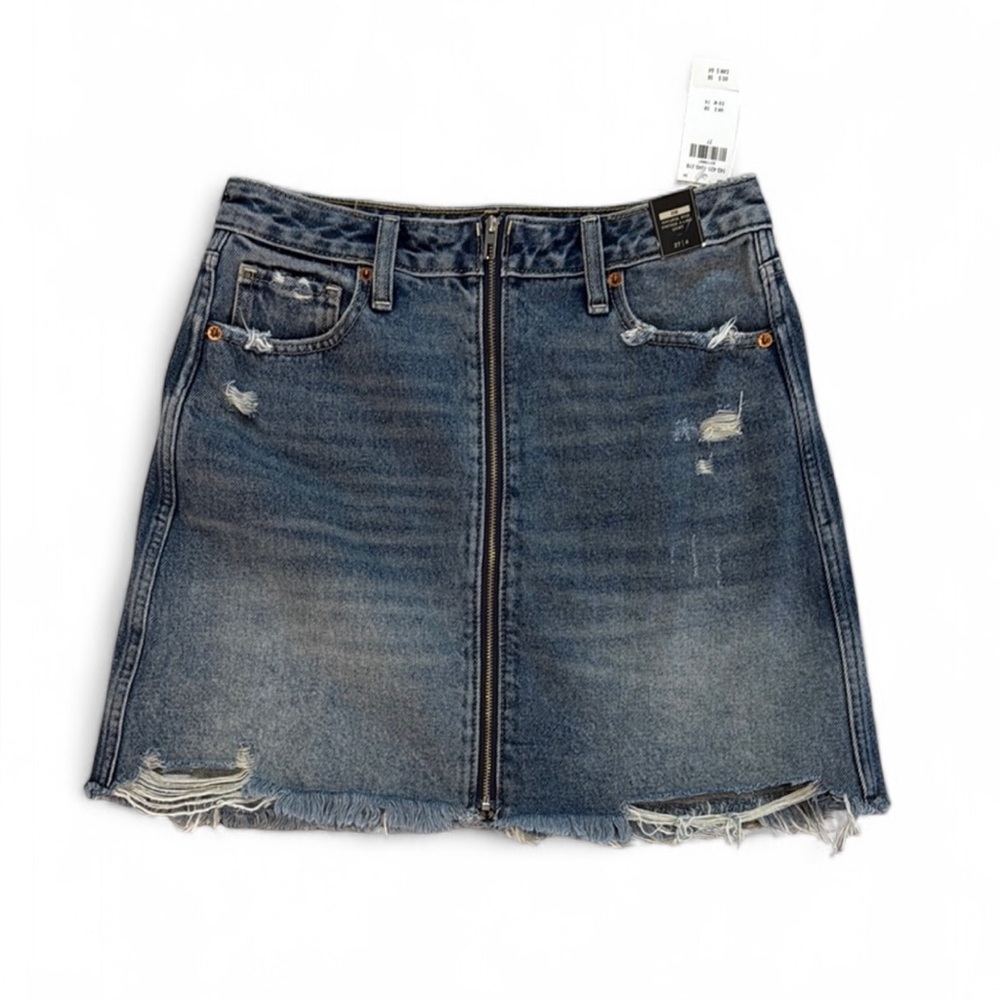 Abercrombie Demin Skirt  Natural Rise A-Line, sz 4. NWT